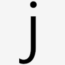 j,lowercase