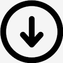 circle,down