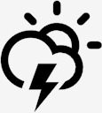 Cloud,Lightning,Sun