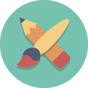 brush,pencil