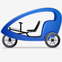 Pedicab,Left,Blue