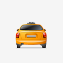 Taxi,Back,Yellow