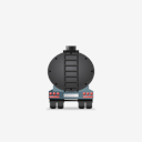 WasteTankerTrailer,Back,Black