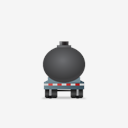 WasteTankerTrailer,Front,Black