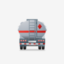 FuelTankTruck,Back,Grey