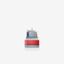 ContainerShip,Back,Red,Ship