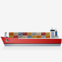 ContainerShip,Left,Red,Ship