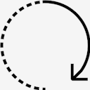arrows,clockwise,dashed