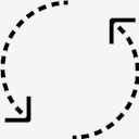 arrows,rotate,anti,dashed