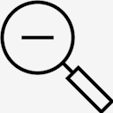 magnifier,minus