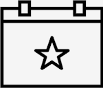 calendar,star