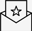 mail,star