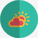sun,cloudy,folded