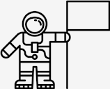 astronaut,and,flag