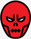red,skull