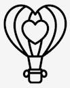 heart,shaped,hot,air,balloon