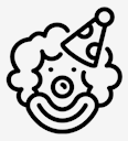 clown,with,hat