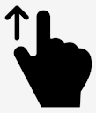 swipe,up