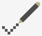 pixelated