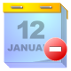 calendar,remove