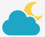 cloudy,night