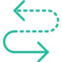 curve,arrow