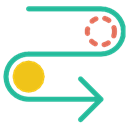 curve,arrow