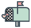 mailbox,hearts