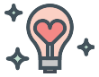 heart,bulb,stars