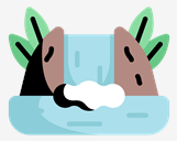 waterfalls