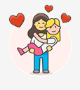 arms,couple,hold,in,lesbian,love