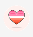 flag,heart,lesbian