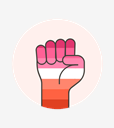 fist,flag,hand,lesbian