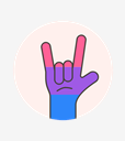 bisexual,flag,hand,rock