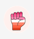 fist,flag,hand,lesbian