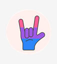 bisexual,flag,hand,rock