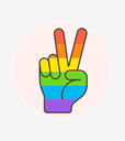 flag,hand,lgbtq,peace