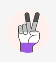 asexual,flag,hand,peace