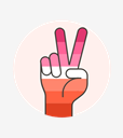 flag,hand,lesbian,peace