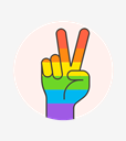 flag,hand,lgbtq,peace