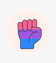 bisexual,fist,flag,hand