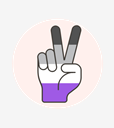 asexual,flag,hand,peace