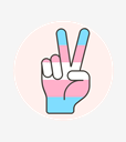 flag,hand,peace,transgender