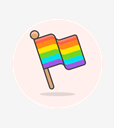 flag,lgbtq,stick
