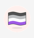 asexual,flag,wave