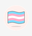 flag,transgender,wave
