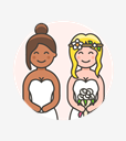 gowns,lesbian,wedding
