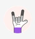asexual,flag,hand,rock