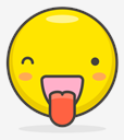 squinting,face,with,tongue