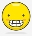 grimacing,face